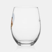 Personalisierte Paare Foto Hochzeit Weinglas Ohne Stiel (Links)