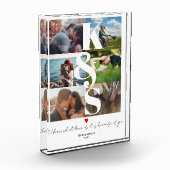 Personalisierte Paare Foto LIEBE Geschenk (Links)