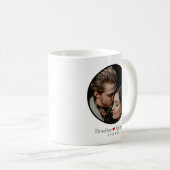 Personalisierte Paare Foto Name und Datum Kaffeetasse (VorderseiteRechts)