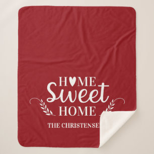 Personalisierte Paare Hochzeit Sherpadecke