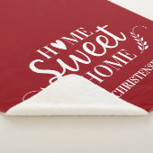 Personalisierte Paare Hochzeit Sherpadecke (3/4)