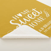 Personalisierte Paare Hochzeit Sherpadecke (3/4)