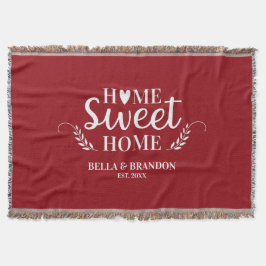 Personalisierte Paare Hochzeitstiefel Decke