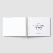Personalisierte Paare Name Monogramm Hochzeit Gästebuch (Voll)