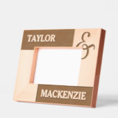 Personalisierte Paare Namen und Ampersand Geätzte Rahmen (Links)