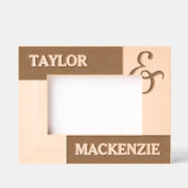 Personalisierte Paare Namen und Ampersand Geätzte Rahmen (Vorderseite)