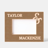 Personalisierte Paare Namen und Ampersand Geätzte Rahmen (Vorderseite)