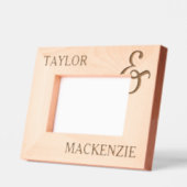 Personalisierte Paare Namen und Ampersand Geätzte Rahmen (Links)