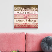 Personalisierte Paare oder Hochzeiten mit Liebe Zi Leinwanddruck (Insitu (Wohnzimmer))