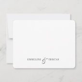 Personalisierte Paare Schlafgelegenheit Tiefe Rose Mitteilungskarte (Vorderseite)