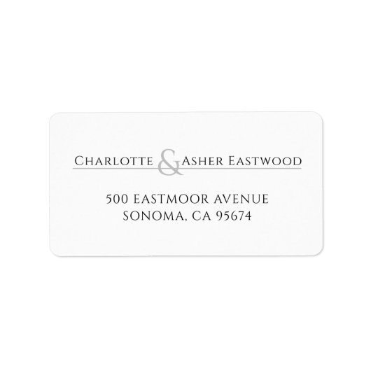 Personalisierte Paare Stationery Post-it Notes Adressaufkleber (Vorne)