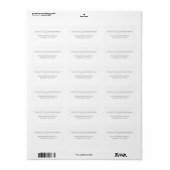 Personalisierte Paare Stationery Post-it Notes Adressaufkleber (Vorne)