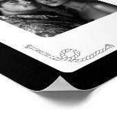 Personalisierte Paare Western Kartenspiel Schwarz Poster (Ecke)