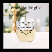 Personalisierte Paarnamen Elegantes Herzgeschenk