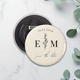 Personalisierte Paarschauer-Hochzeit save the date Flaschenöffner