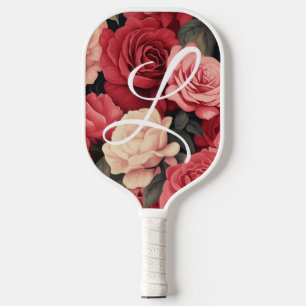 Personalisierte Paddel-Rote Rosen in Pickleball Schläger
