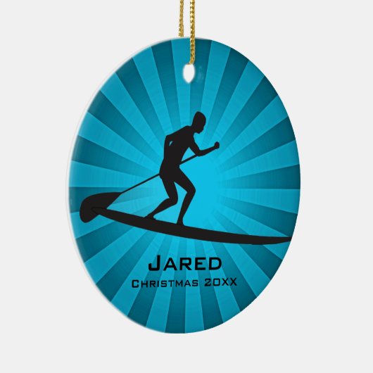 Personalisierte Paddleboarding Ornament (Rechts)