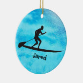 Personalisierte Paddleboarding Ornament (Rechts)