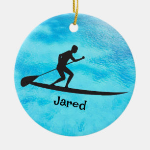 Personalisierte Paddleboarding Ornament
