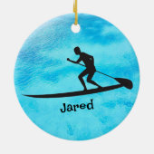 Personalisierte Paddleboarding Ornament (Hinten)