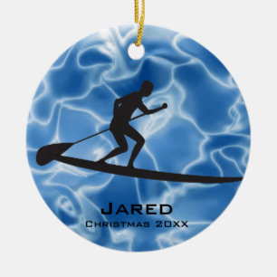 Personalisierte Paddleboarding Ornament