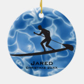 Personalisierte Paddleboarding Ornament (Hinten)