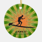 Personalisierte Paddleboarding Ornament (Vorne)