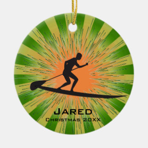 Personalisierte Paddleboarding Ornament