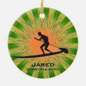 Personalisierte Paddleboarding Ornament (Hinten)