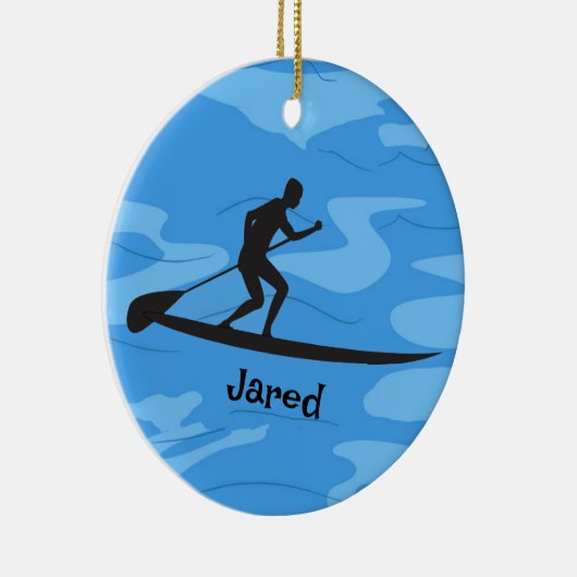 Personalisierte Paddleboarding Ornament (Rechts)