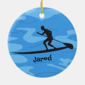 Personalisierte Paddleboarding Ornament (Hinten)