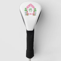Personalisierte Pagoden-Monogramm-Golfkopfabdeckun