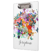 Personalisierte Paint splash Butterfly-Zwischenabl Klemmbrett (Links)