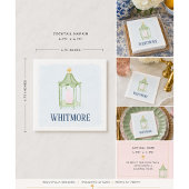 Personalisierte Palm Beach Laterne  Serviette