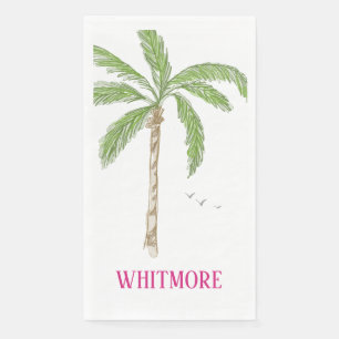 Personalisierte Palm Beach Palme  Serviette