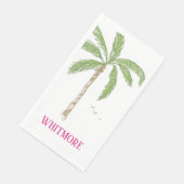 Personalisierte Palm Beach Palme Serviette (Ecke)