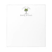 Personalisierte Palm Tree-Editor Notizblock (Vorderseite)