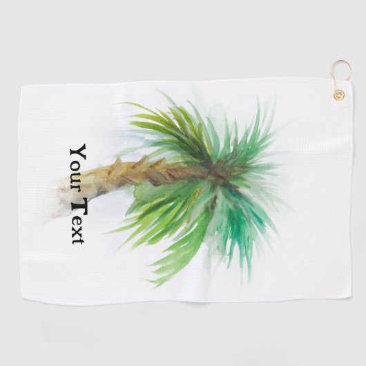 Personalisierte Palmbaume Golfhandtuch (Horizontal)