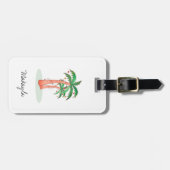 Personalisierte Palmen Gepäckanhänger (Vorderseite horizontal)