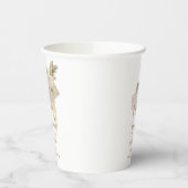 Personalisierte Palmen und Prosecco-Brautparty Pappbecher (Links)