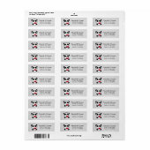 Personalisierte Panda Liebe Wedding Address Labels (Vorne)