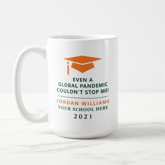 Personalisierte Pandemie - Graduate Class 2021 Tas Kaffeetasse (Links)