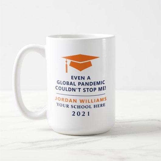 Personalisierte Pandemie - Graduate Class 2021 Tas Kaffeetasse (Links)