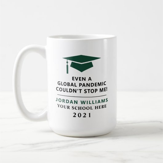 Personalisierte Pandemie - Graduate Class 2021 Tas Kaffeetasse (Links)