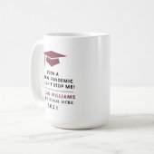 Personalisierte Pandemie - Graduate Class 2021 Tas Kaffeetasse (Vorderseite Links)