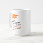 Personalisierte Pandemie - Graduate Class 2021 Tas Kaffeetasse (Vorderseite Links)