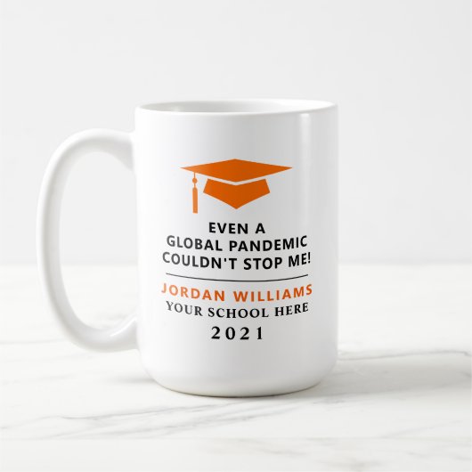 Personalisierte Pandemie - Graduate Class 2021 Tas Kaffeetasse (Links)