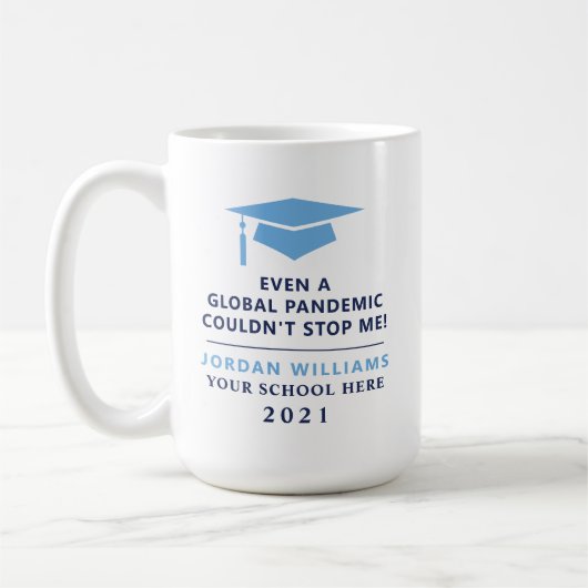Personalisierte Pandemie - Graduate Class 2021 Tas Kaffeetasse (Links)