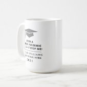 Personalisierte Pandemie - Graduate Class 2022 Tas Kaffeetasse (Vorderseite Links)