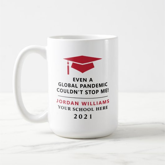 Personalisierte Pandemie - Graduate Class 2022 Tas Kaffeetasse (Links)